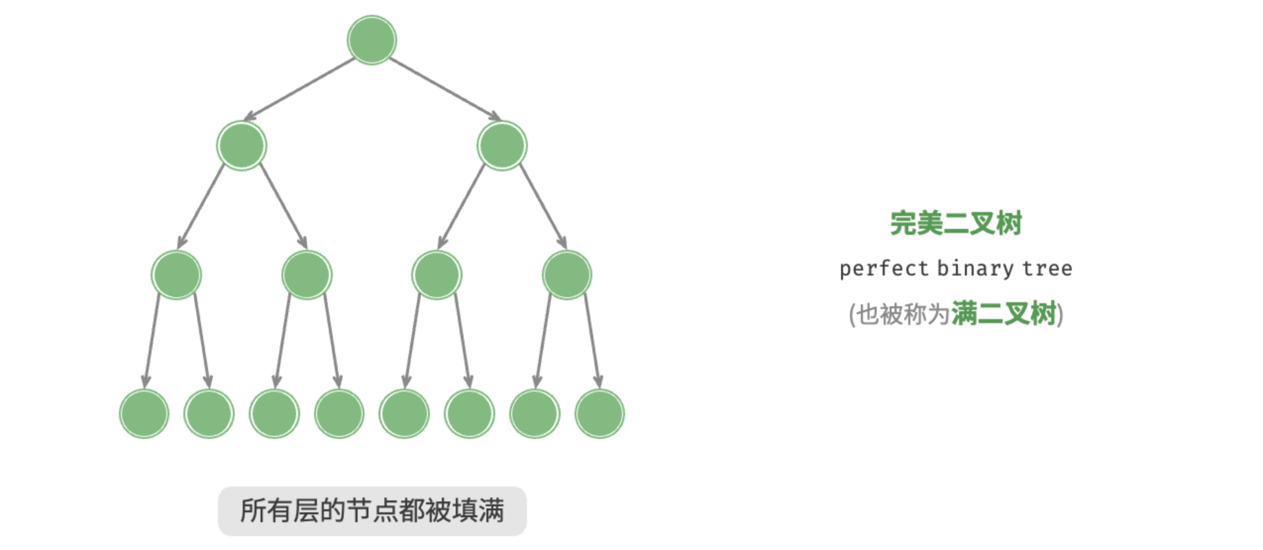 图 7-4  完美二叉树